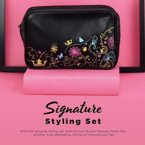 Denman Signature Styling Set - Ultimate Hair Brush Gift Set for Detangling & Smoothing Hair