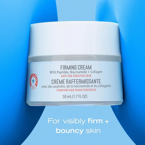First Aid Beauty - Firming Collagen Cream | Ultra-Rich Moisturizer with Peptides & Niacinamide, 3.5 oz