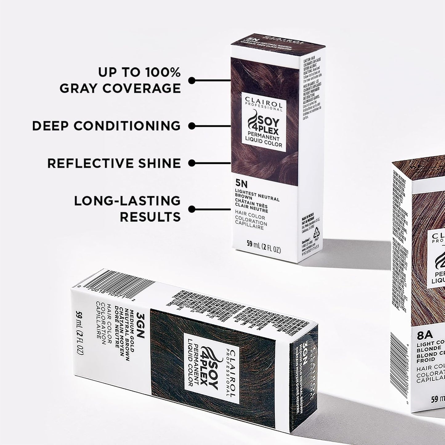 Clairol Professional Permanent Liquicolor | Light to Medium Brown Hair Color with 100% Gray Coverage