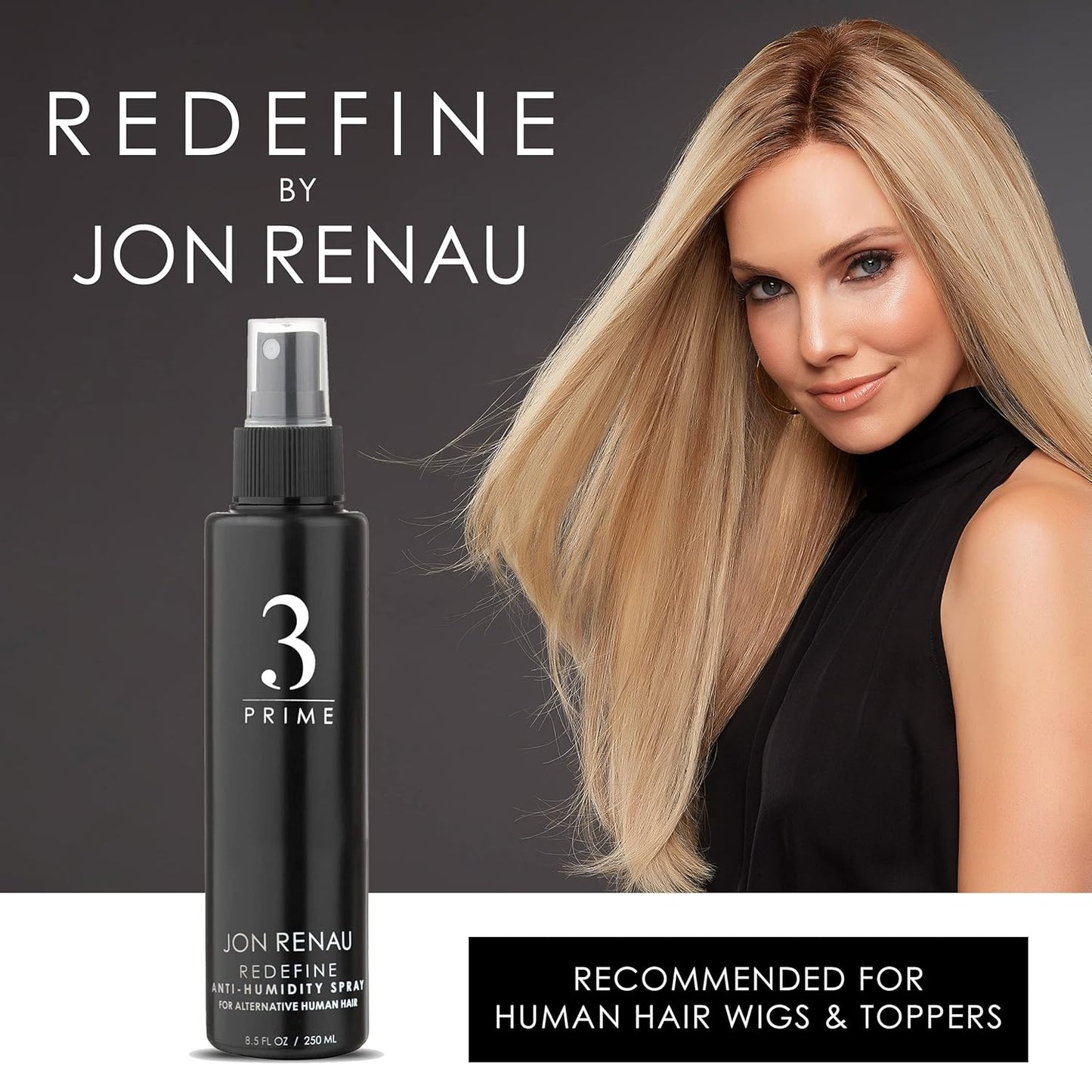 Jon Renau Anti-Humidity Hair Shield Spray | 8.5 Fl Oz for Frizz Control and Shine