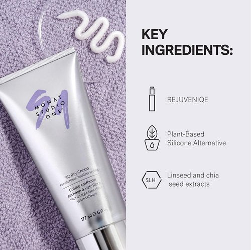 MONAT STUDIO ONE™ Air Dry Cream - Touchable Hold & Humidity Protection for All Hair Types | 177 ml / 6 fl. oz.