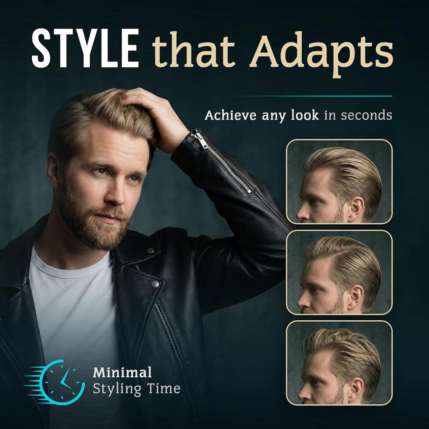 Smooth Viking Pomade - Medium Hold & High Shine Water-Based Hair Cream for All Hair Types | 2oz Made in USA