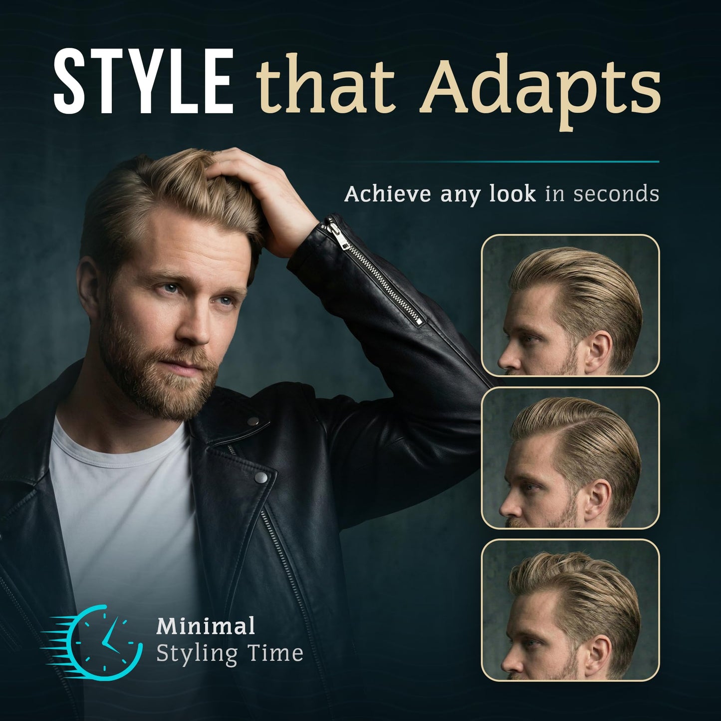 Smooth Viking Hair Styling Products for Men