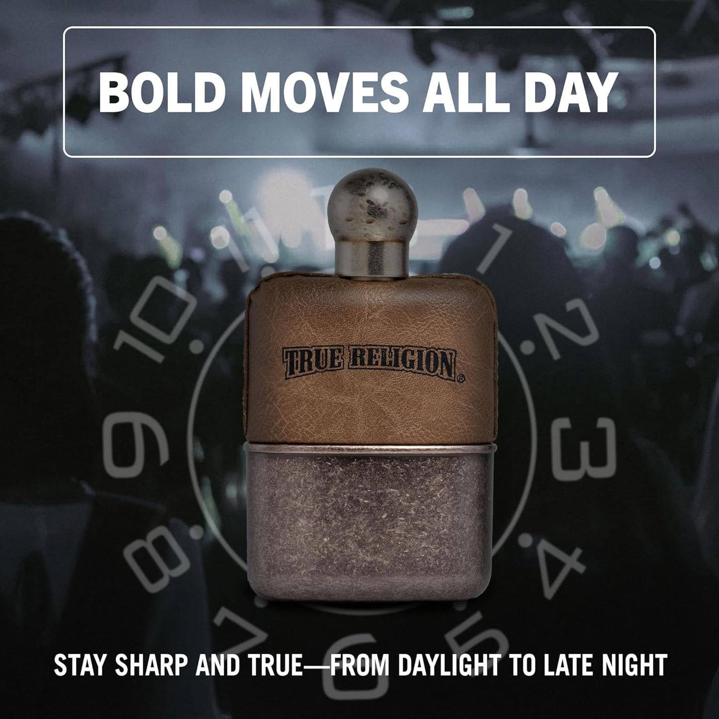 True Religion Men's Cologne - Long Lasting Eau de Toilette with Cardamom, Pepper & Cedarwood - 3.4 fl oz
