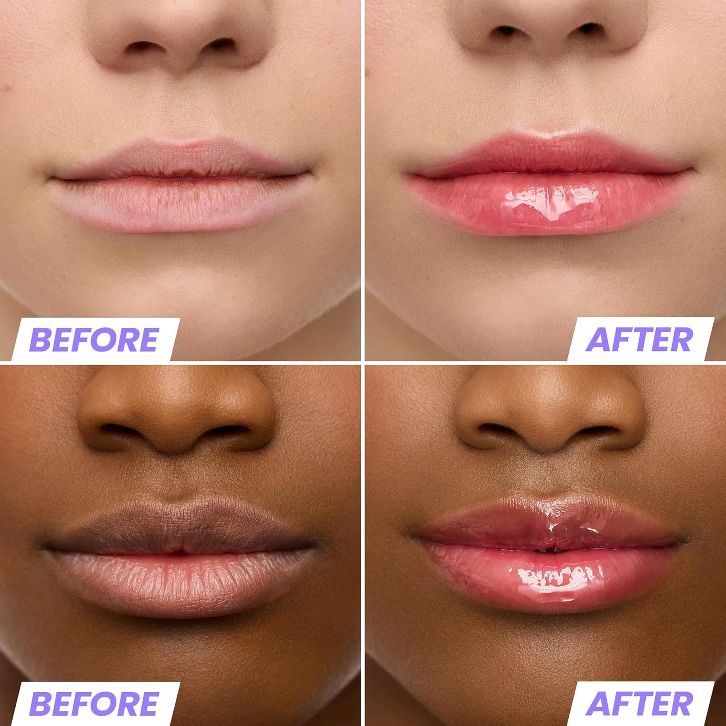 Wonderskin Lip Oil Rehab Serum - Hydrating Tinted Lip Oil for Women | Non-Sticky Red Tint (Amour)