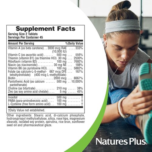 NaturesPlus Ultra Hair Tablets - Supports Healthy Hair Growth for Men & Women - 90 Sustained Release Tablets