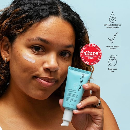 Cocokind Electrolyte Water Cream - Lightweight Hydrating Gel Moisturizer for All Skin Types | 1.7 Fl Oz