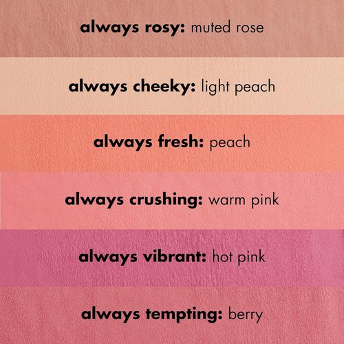 e.l.f Primer-Infused Blush - Long-Wear Matte Formula for Easy Blending | Always Rosy, Vegan & Cruelty-Free