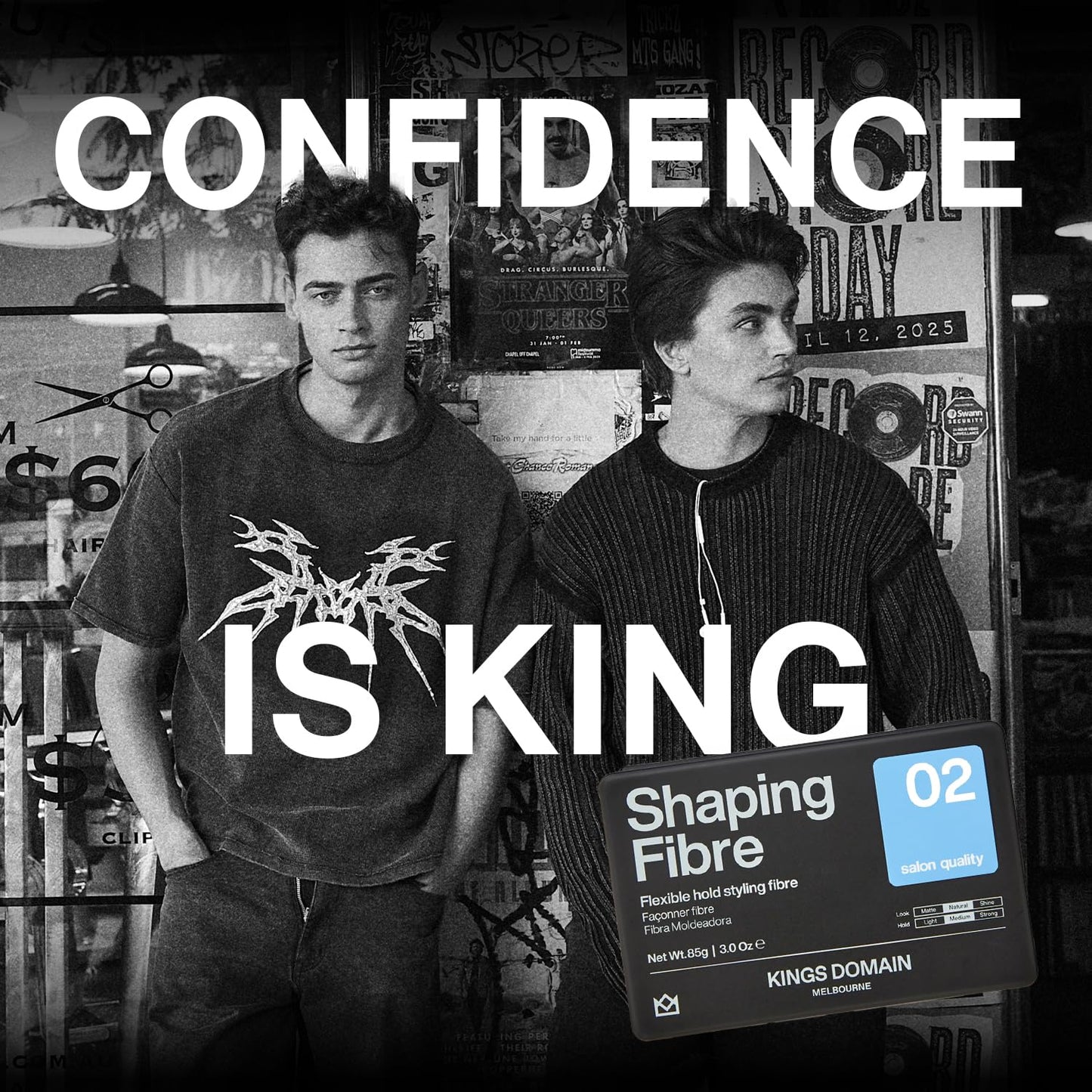 Shaping Fibre - Men's Hair Paste for Medium Hold | Adds Natural Movement & Texture