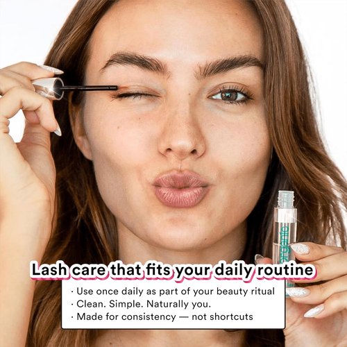 NuOrganic Cosmic Lash Serum - Eyelash Growth Serum for Thicker, Longer Lashes | 8ml XL Size | Made in USA