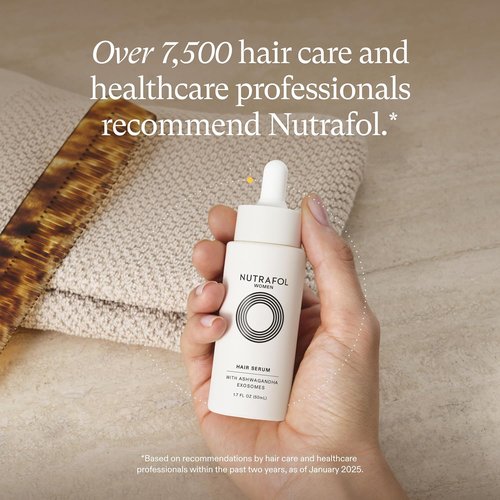 Nutrafol Women's Hair Serum - Supports Thicker, Stronger Hair | Vegan & Fast-Absorbing Formula