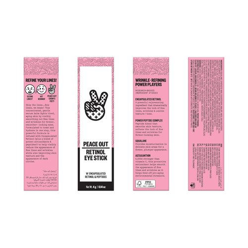Peace Out Retinol Eye Stick - Hydrating Under Eye Treatment for Fine Lines & Wrinkles | 0.14 oz
