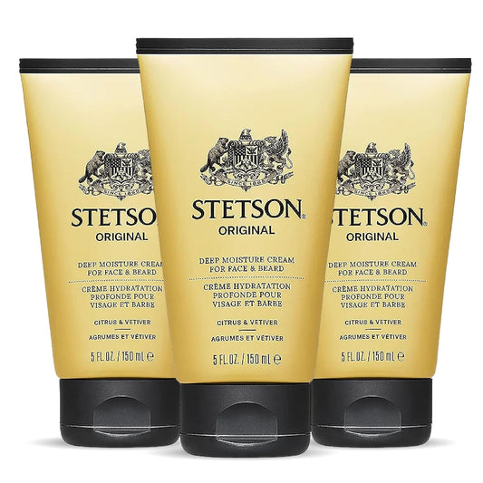 Stetson Men's Face Wash - Deep Clean Face & Beard Wash - Clarifying Soap - 5 oz - 3 Pack