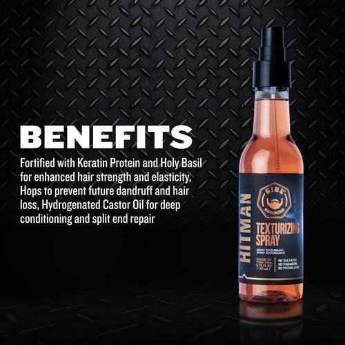 GIBS Grooming Hitman Texturizing Spray - 5 Fl Oz | Achieve Effortless Style & Volume