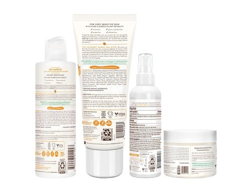 Babo Botanicals Baby Care Essentials Gift Set | Fragrance-Free Skincare & Bath for Delicate Skin - 5 Items
