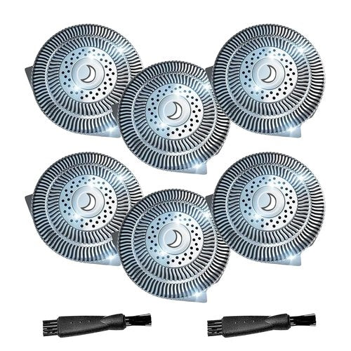 Philips Norelco HQ9 Replacement Shaver Heads - 6 Pack Compatible Blades for Electric Shavers