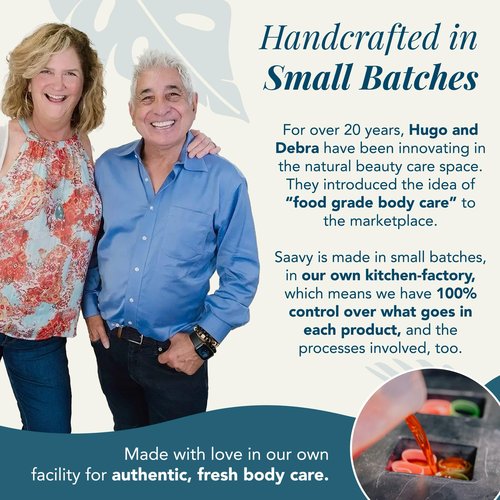 Saavy Naturals Deeply Hydrating Body Cream for Dry Skin – Nourishing Shea Butter, Plant-Based & Sustainably Sourced – Tahitian Vanilla – 8.5 fl oz, 2 pack