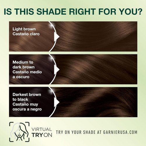 Garnier Nutrisse Ultra Crème Hair Color - Permanent Vegan Hair Dye for 100% Gray Coverage | 413 Bronze Brown