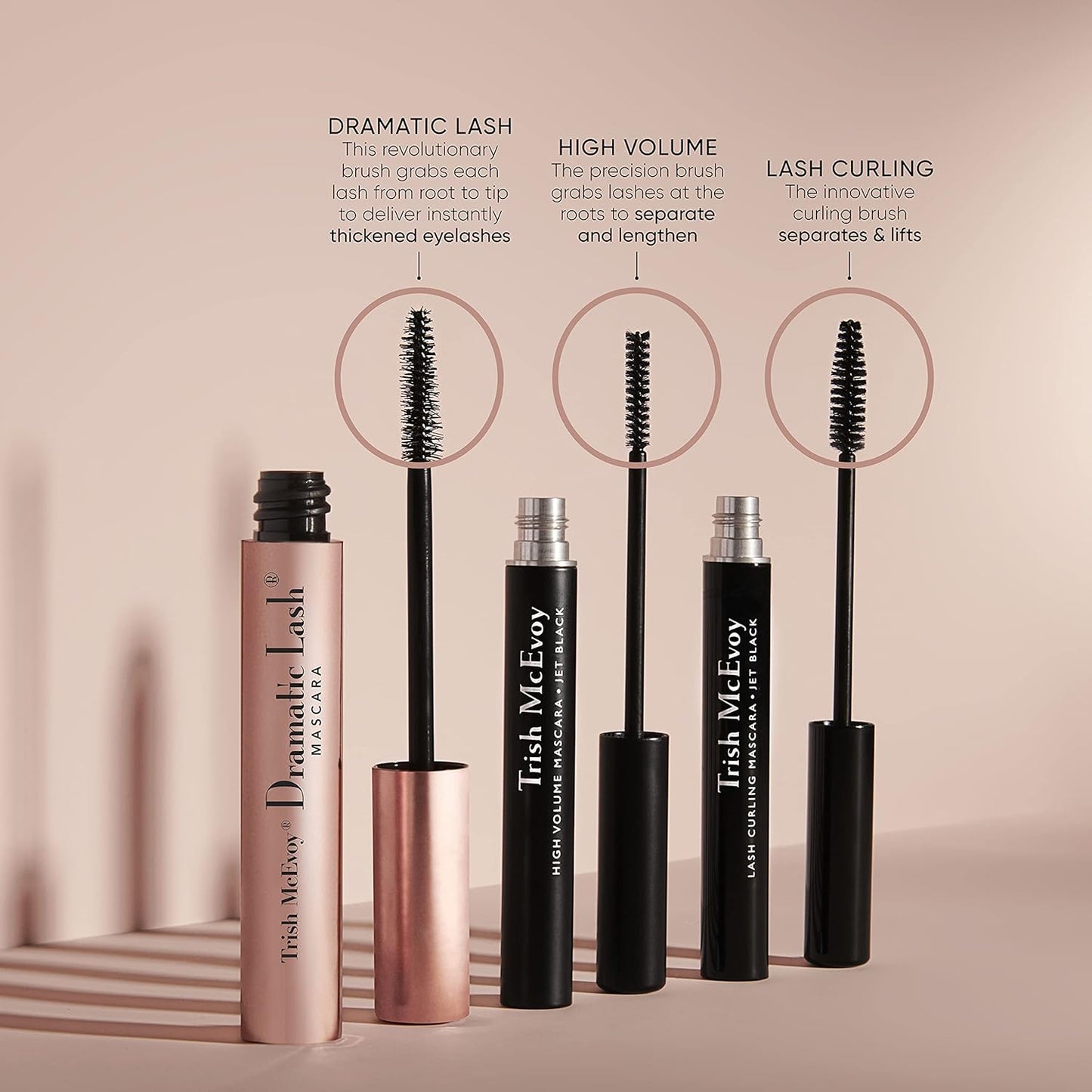 Trish McEvoy Lash Curling Tubular Mascara - Long-Lasting Volume & Curl | Black