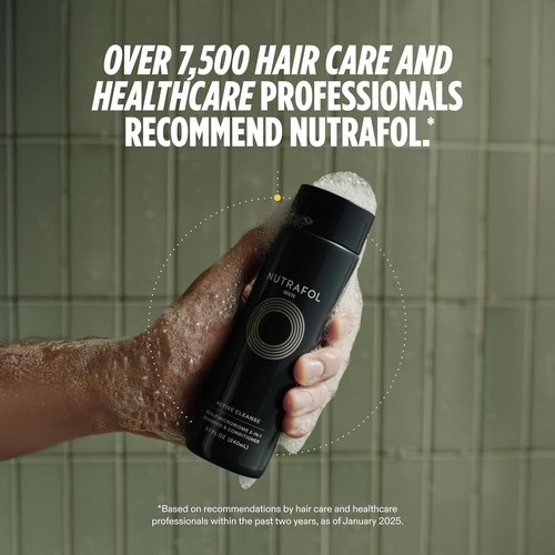 Nutrafol Men's 2-in-1 Shampoo & Conditioner - Cleanses, Hydrates, Strengthens Thinning Hair | 8.1 Fl Oz