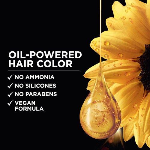 Garnier Olia Hair Color - Ammonia-Free Permanent Dye for 100% Gray Coverage | 5.0 Medium Brown, 2 Count