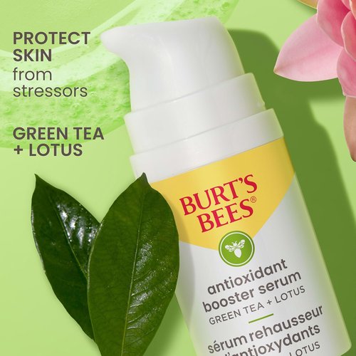 Burt's Bees Green Tea Face Serum - Antioxidant-Rich Formula for Brightening & Firming Skin (1 oz)