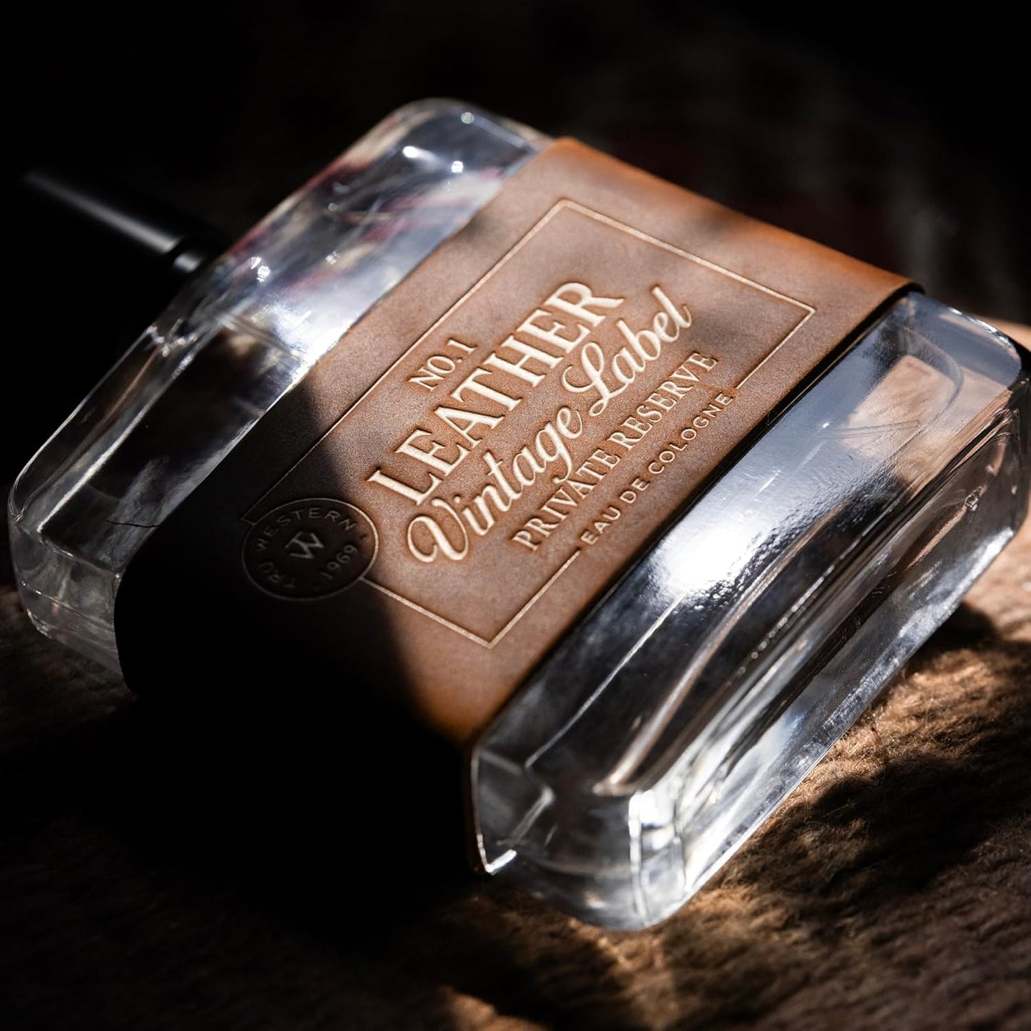 Tru Western Leather No. 1 - Vintage Label Private Reserve Fragrance | 3.4 fl oz (100 ml) - Woodsy & Masculine Notes
