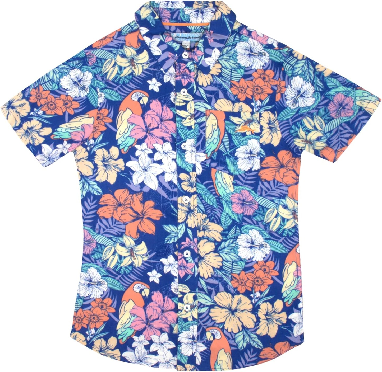Tommy Bahama Boys Hawaiian Shirt - Classic Woven Button-Down with Pocket | Short Sleeve, Stylish Kids' Apparel