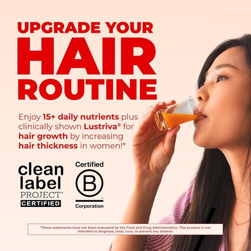 MARYRUTH'S Liquid Multivitamin for Hair Growth - Biotin 10000mcg | Clinically Tested for Thicker Hair & Skin Care | 15.22 Fl Oz