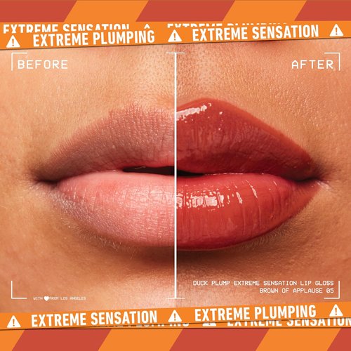 NYX PROFESSIONAL MAKEUP High Pigment Lip Gloss - Spicy Ginger Lip Plumper in Brown Of Applause