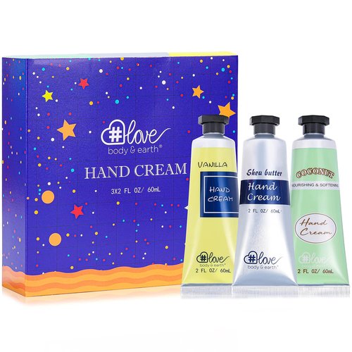 BODY & EARTH # LOVE Hand Lotion Set, Hand Cream for Women, Lotion Gift Set, Pack of 6 Hand Cream Gift Sets, Holiday Gift for Mother's Day Valentine's Day Christmas