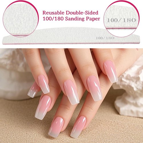 Regine Switzerland Nail Files - 150 Pcs Thickened Double-Sided Emery Boards for Acrylic & Natural Nails | Manicure Tools