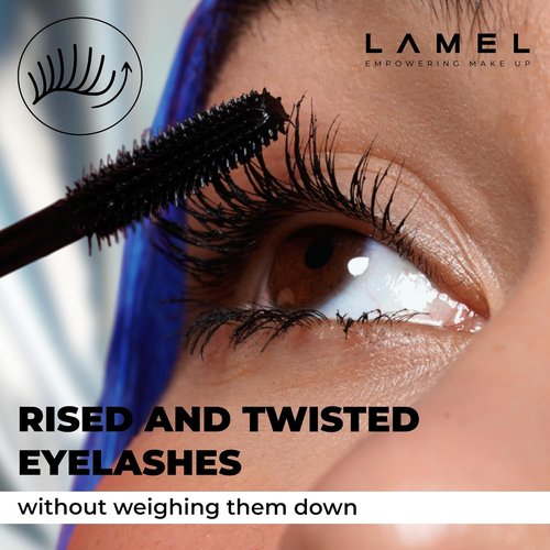 LAMEL Cult Volume & Define Mascara - Volumizing, Curling, Smudge-Proof, Deep Black - 404
