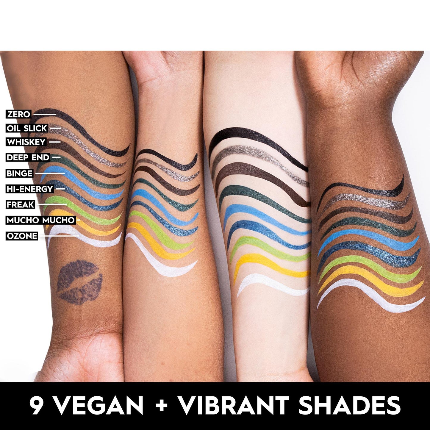 Urban Decay 24/7 Inks Liquid Eyeliner Pen, Water-Resistant, Smudge-Resistant, Fine Tip Graphic Liner, Ergonomic Grip, All Day Wear, Bold Liquid Liner Colors in Matte & Shimmer Finishes - 0.01 fl oz