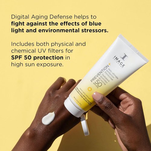 IMAGE Skincare Prevention+ Daily Ultimate Protection Moisturizer - SPF 50 Face Sunscreen Lotion, 3.2 oz