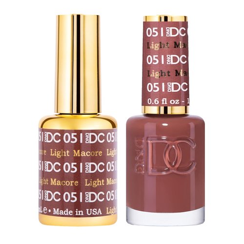DND Gel Polish Set - Brown Collection | Chip-Free UV/LED Gel & Air Dry Nail Lacquer Duo, 0.5 Fl Oz Each