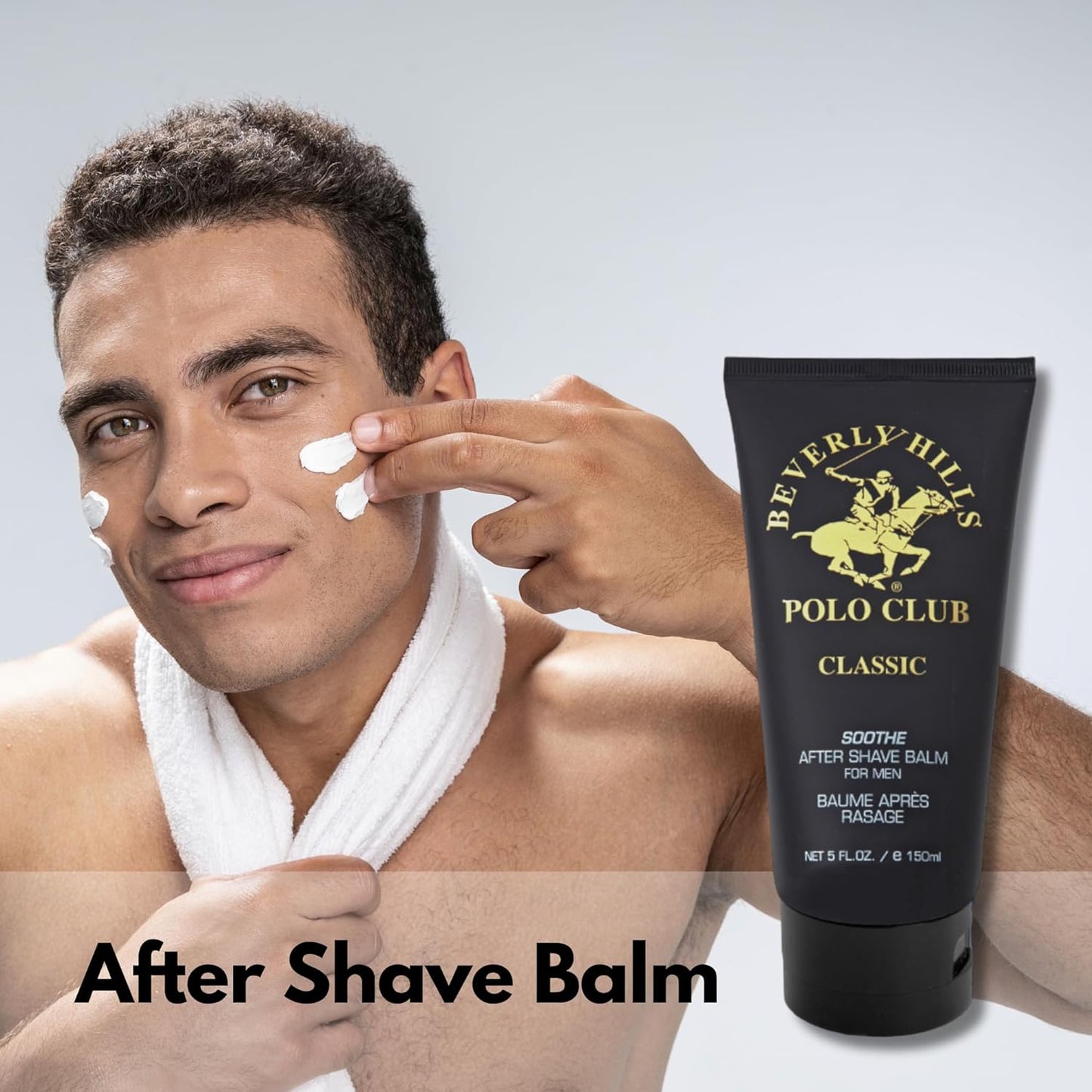 Beverly Hills Polo Club Classic After Shave - Soothing Musk & Woody Scent | 5oz Travel Size
