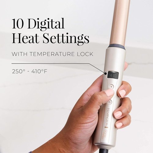 REMINGTON Shine Therapy Curling Wand - 1 Inch Argan Oil & Keratin Infused for Loose Waves | Includes Heat Glove