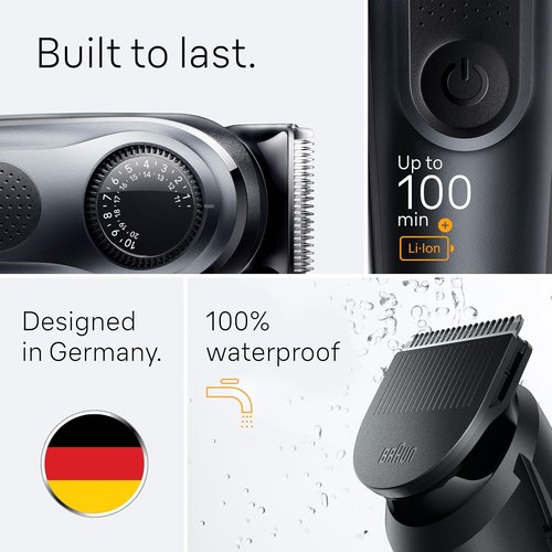 Braun All-in-One Style Kit Series 5 5480 - 8-in-1 Trimmer for Men | Beard, Body & Hair Clippers, Waterproof