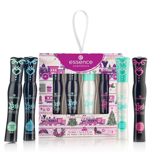 Essence Lash Princess Mascara Gift Set - 4 Vegan & Cruelty-Free Mascaras | Waterproof, Curl & Volume | Perfect Stocking Stuffer for Beauty Lovers
