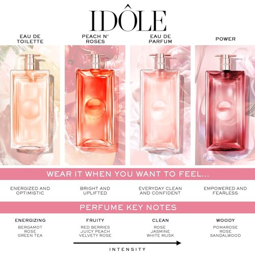 Lancôme Idôle Peach ‘N Roses Eau de Parfum - Fruity Floral Perfume with Juicy Peach & Velvety Rose, Perfect for Daily Wear