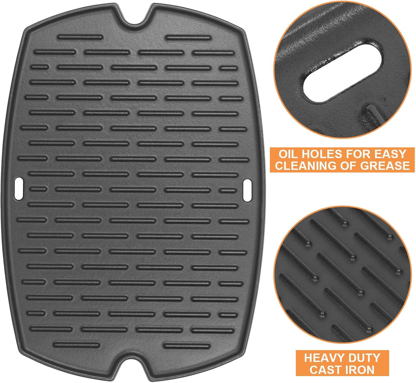 Weber Replacement Parts - Griddle & Burner Tube Set for Q1200, Q1000, Q100 | Compatible with Baby Q Models