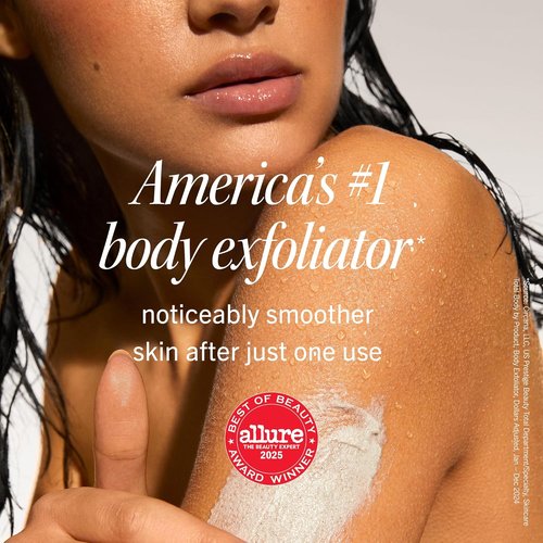 First Aid Beauty KP Bump Eraser Body Scrub - 10% AHA Exfoliator for Keratosis Pilaris | 8 oz, Sensitive Skin Safe