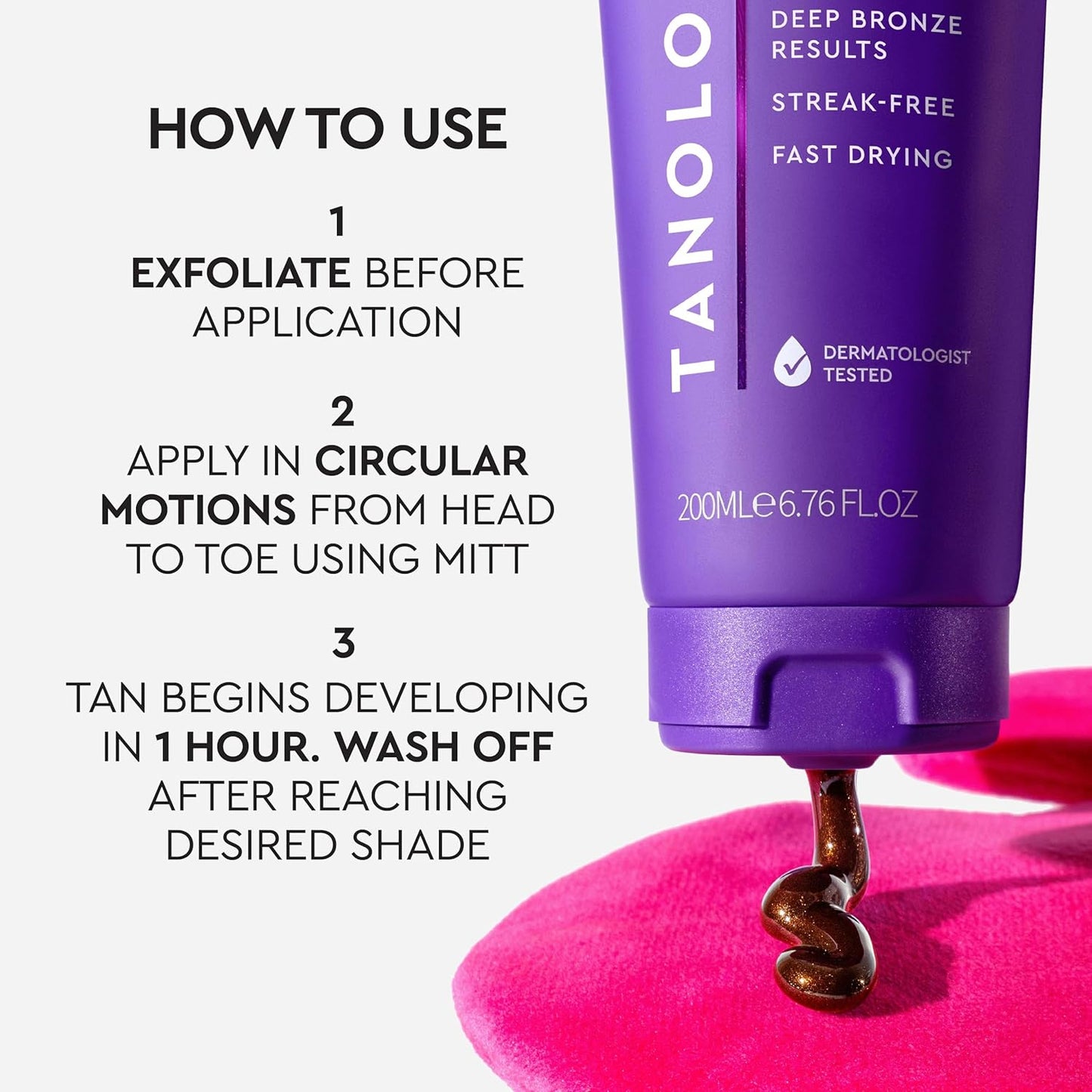 Tanologist Express Self Tan Gel - Extra Dark Formula for Deep, Natural Glow | 6.76 fl. oz (200 ml)