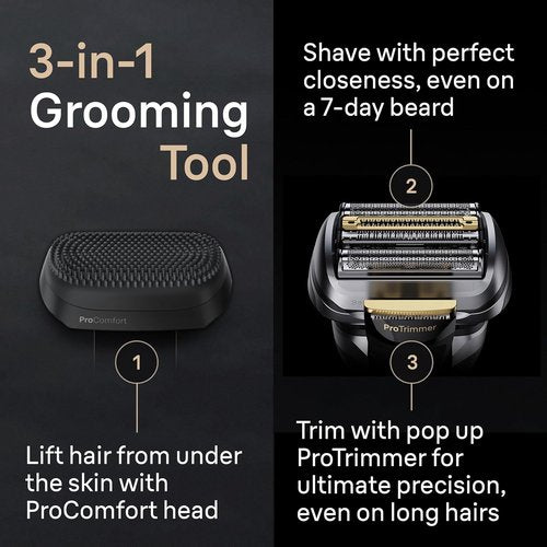 Braun Series 9 PRO+ Electric Razor - 5 Pro Shaving Elements for Ultimate Closeness & Comfort | 9597cc