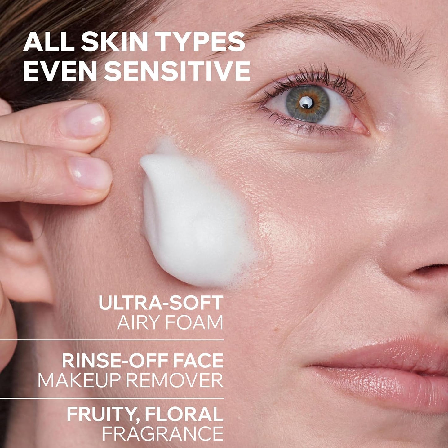 Uriage Face Cleanser - Ultra-Soft Airy Foam Makeup Remover with Edelweiss | Soap-Free, Floral Fragrance