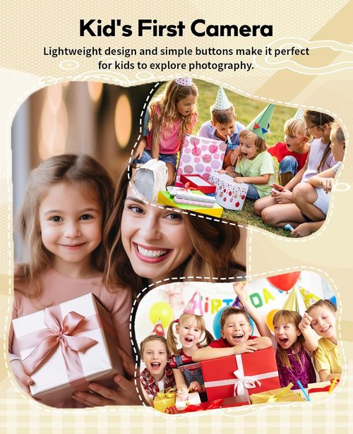 FLATIC Mini Keychain Camera - 4K Retro Camera with 32GB Card & Elegant Gift Box | Perfect for Kids & Adults