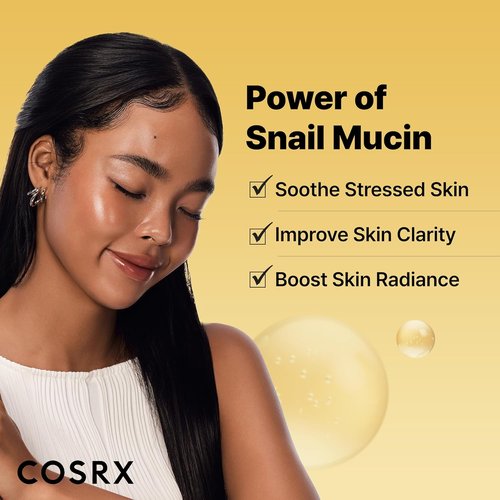 COSRX Snail Mucin Skin Care Set - Mini Travel Essentials Gift Set with Face Wash, Serum, Moisturizer & Eye Cream