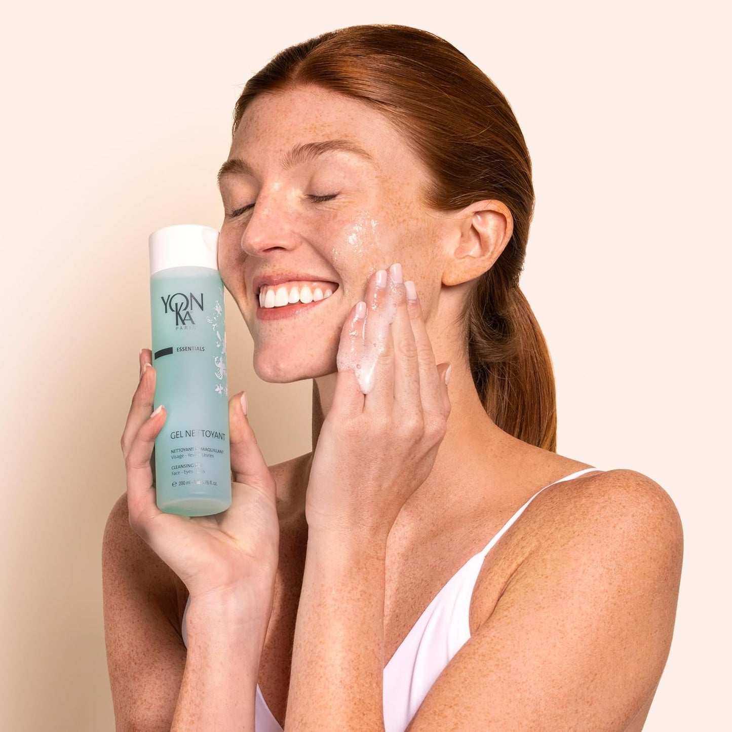 Yonka Gel Cleanser - Gentle Foaming Face Wash & Makeup Remover | Balances pH with Red Algae & Amino Acids | Ideal for Acne-Prone & Oily Skin | Paraben-Free