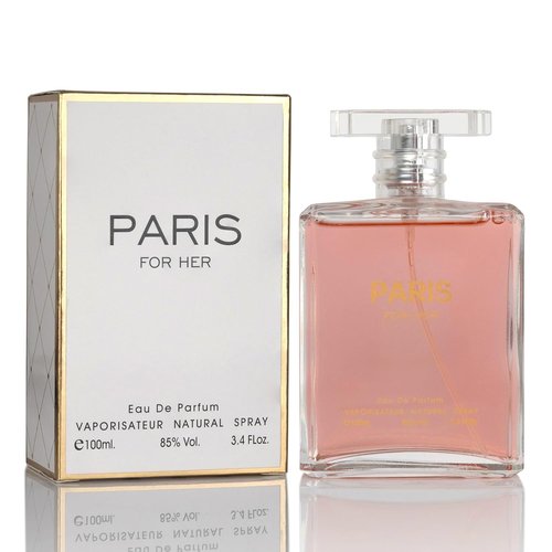 NovoGlow Paris Eau de Parfum Spray for Her - Long-Lasting Women's Fragrance | 3.4 Oz Bottle, Perfect Gift for Any Occasion